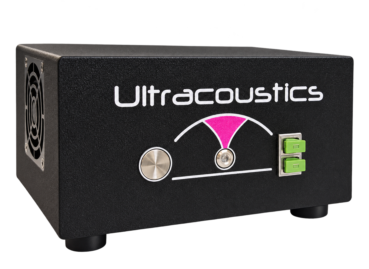 BROADSONIC control unit with two vertically stacked green SC/APC fiber ports